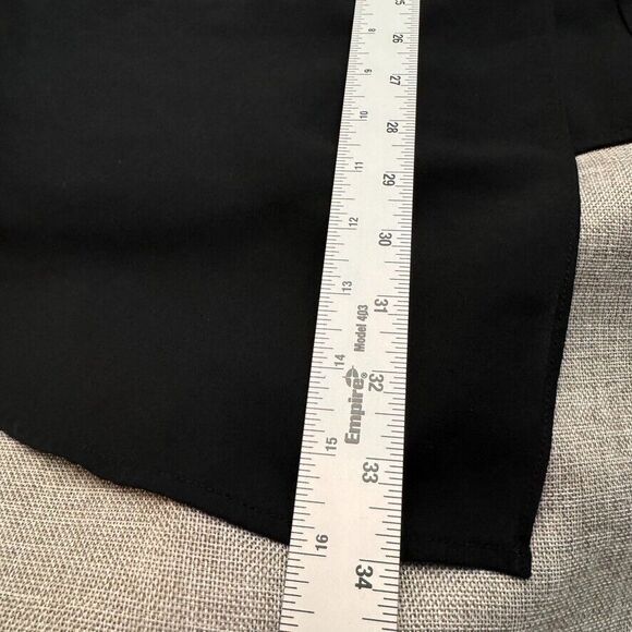 Lane‎ Bryant 18/20 women 1/4 Button Long Sleeve Open V Back Blouse - Picture 9 of 9